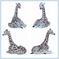 Garden Large Fiberglass Giraffe Statue For Sale